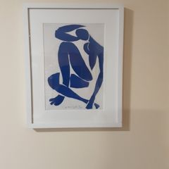 Henri Matisse blue nude framed lithograph