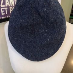 Kevin & Howlin Dublin Donegal Tweed Flat Cap - Handwoven J Murphy - Navy Fleck
