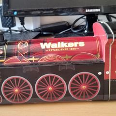 vintage Walkers biscuit tin.