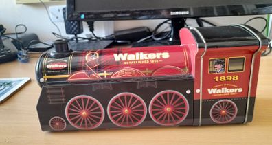 vintage Walkers biscuit tin.