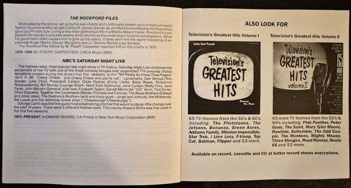 Television's Greatest Hits 70's & 80's - CD