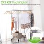 Heavy Duty Double Clothes Rack 272 kg Capacity Alloy Steel Image 4