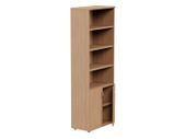 Combo Bookcase 2210mm Part Open Storage - 2 Closed, 4 Open