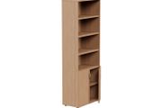 Combo Bookcase 2210mm Part Open Storage - 2 Closed, 4 Open