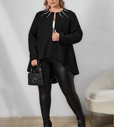 BNWT Stylish Black Coat size 18