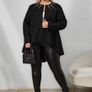 BNWT Stylish Black Coat size 18 Image 2