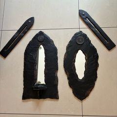 Handcrafted Irish Slate Wall Mirror Set, Paul Barry Slate Artist