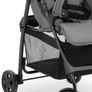 Grey - Super Lightweight Travel Pushchair with Raincover (only 5.9 kg) Compact & Foldable, Fully Reclining, XL Storage Basket, from Birth up to 15 kg Image 3
