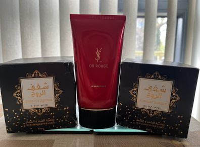 Premium Beauty Bundle: YSL Or Rouge Cleanser & Mukhammaria Hair & Body
