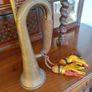 Vintage military bugle Image 4