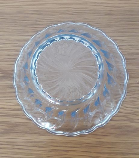 Art deco - Small - Pale Blue Glass Dish