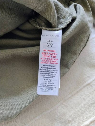 New Look green cotton jacket in very good condition see last three photos for exact measurements FREE STANDARD POSTAGE INCLUDED