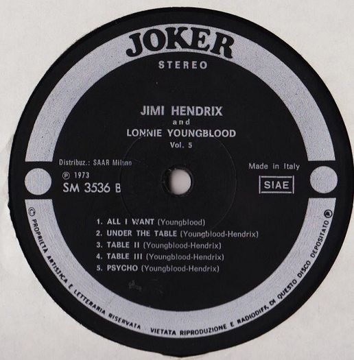 Jimi Hendrix  Lonnie Youngblood  Together (Vol. 5