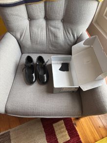 Sansha black tap dancing shoes child
