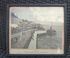 Old framed picture of Cobh (c1900)