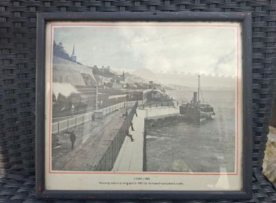 Old framed picture of Cobh (c1900)