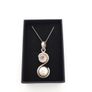 Sterling Silver Rose Quartz & Mother Of Pearl Necklace Image 10