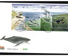 1997 Ireland Marine Mammals Commemorative Stamps Miniature Sheet An Post First Day Cover (FDC)