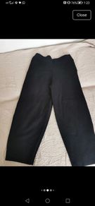 cos wool barrel trousers