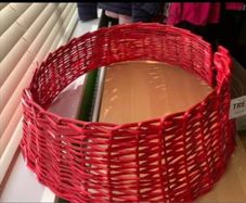 Red Wicker Tree Skirt