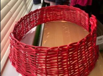 Red Wicker Tree Skirt