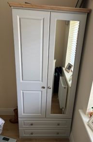 Matching wardrobe and chest of drawers