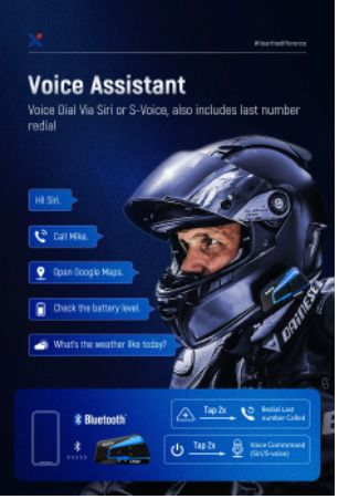 Motorcycle Bluetooth Helmet Headset Intercom 1600M Wireless BT