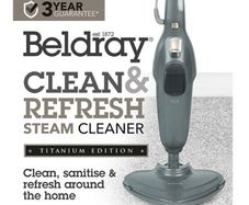 Brand New Beldray Clean & Refresh Steam Cleaner