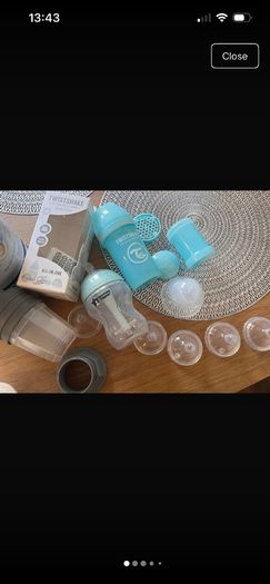 feeding bottles, storage containers and Aptamil