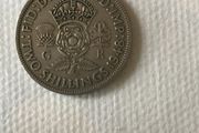 British 2 Shillings coin 1948