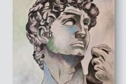 Original BIG hand paint picture, acrylic painting by Strzala