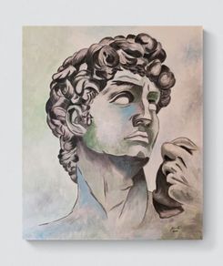 Original BIG hand paint picture, acrylic painting by Strzala