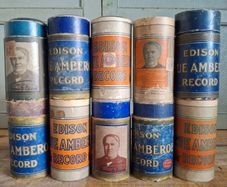 Edison Blue Amberol Record Cylinders