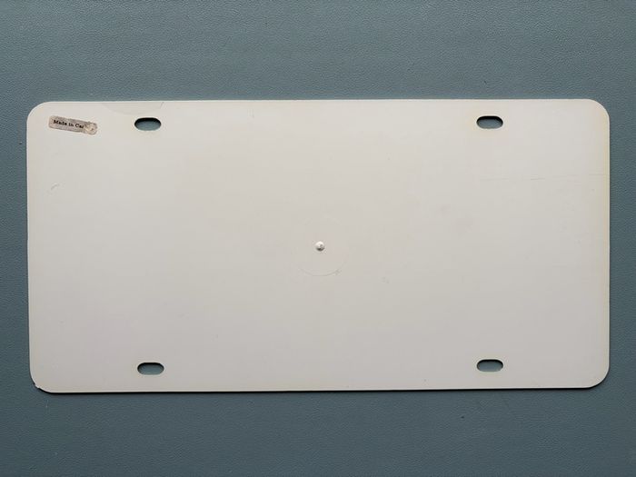 Vintage 1984 NASA Kennedy Space Center Space Port USA Plastic License Plate