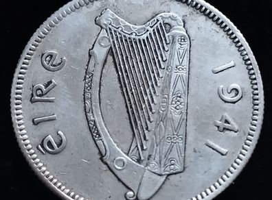 #995 - Ireland - 1941 - Shilling - Silver - KM.14