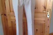 Size 10 Cream Straight Leg Trousers