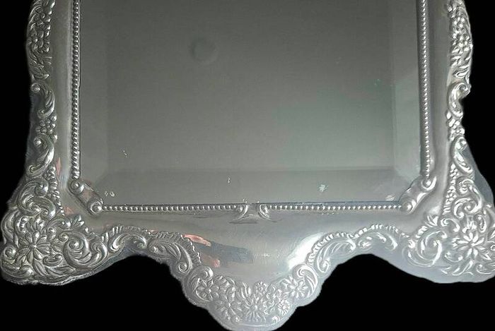 Ari D Norman, Sheffield England, Sterling Silver Mirror, 983 grams.