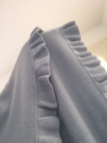 Pure Cashmere  Frilled Edge Cape/Shawl Fits all sizes..