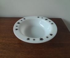 Vintage Pyrex JAJ Snowflake bowl 1958
