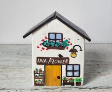 Handcrafted tiny wooden house!