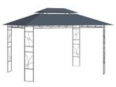 Gazebo 4x3x2.7 m Anthracite 160 g/sq.m