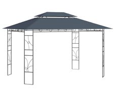 Gazebo 4x3x2.7 m Anthracite 160 g/sq.m