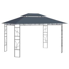 Gazebo 4x3x2.7 m Anthracite 160 g/sq.m