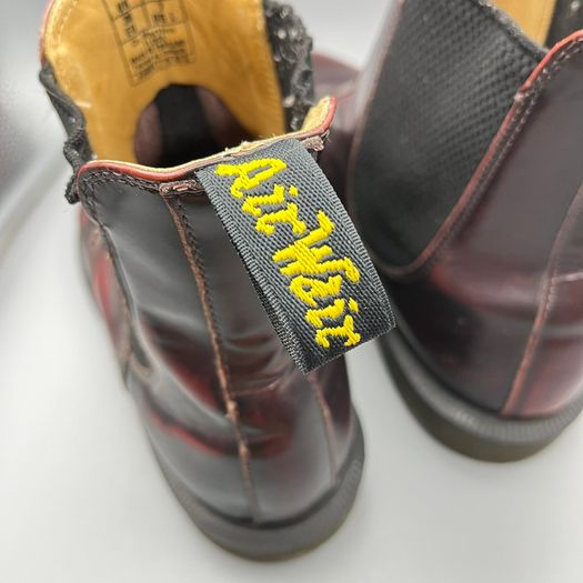 Women's DR MARTENS Flora Genuine Leather Chelsea Ankle Boots UK 5 EU 38 Cherry