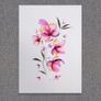 Original Watercolour Floral Painting Image 2