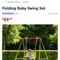 Folding swing
