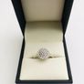 9ct White Gold Diamond Cluster Ring Image 2