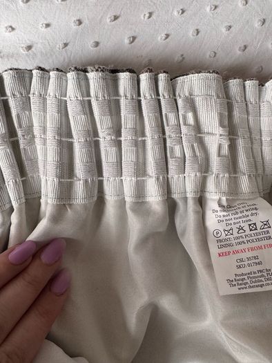 Check curtains - Brand new - 66x72