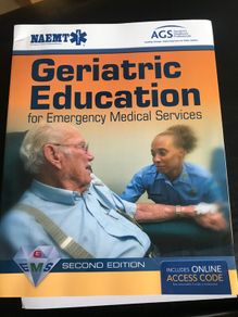 Geriatric Education for Emergency Medical Services BRAND NEW