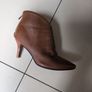 High heel Tan Ankle Boots.  S. 40-7. Image 2